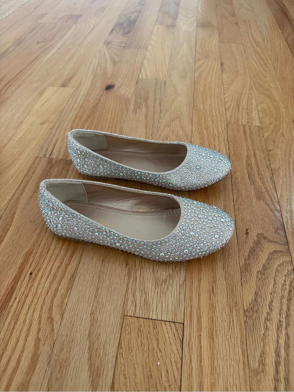 Dream Pairs Girls Glitter Slip On Ballerina Flats, Size 1